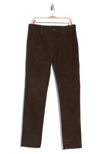 Ag Marshall Slim Fit Corduroy Pants In Sylvan Molasses