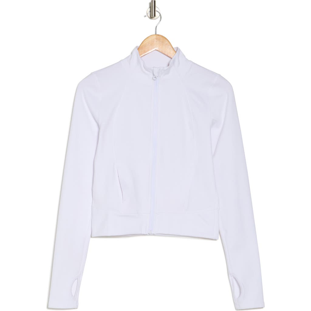 Yogalicious Lux Crosstrain Every Day Zip Jacket In White