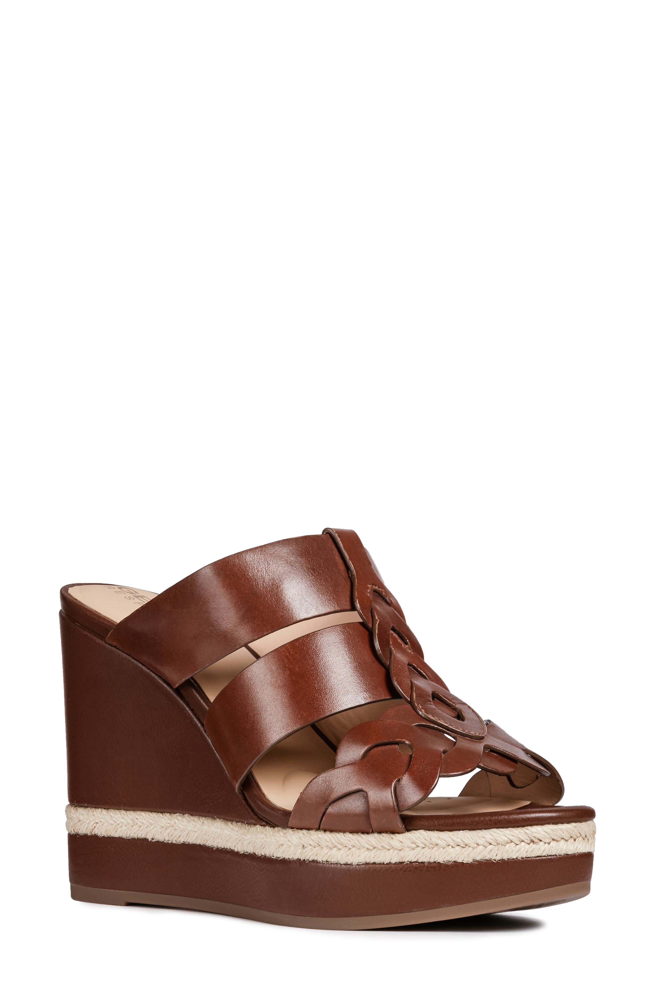 Geox Yulimar Wedge Sandal, Brown