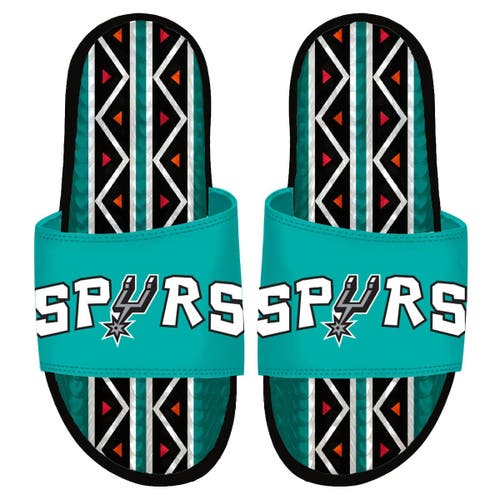 ISLIDE Black San Antonio Spurs 2022/23 City Edition Gel Slide Sandals