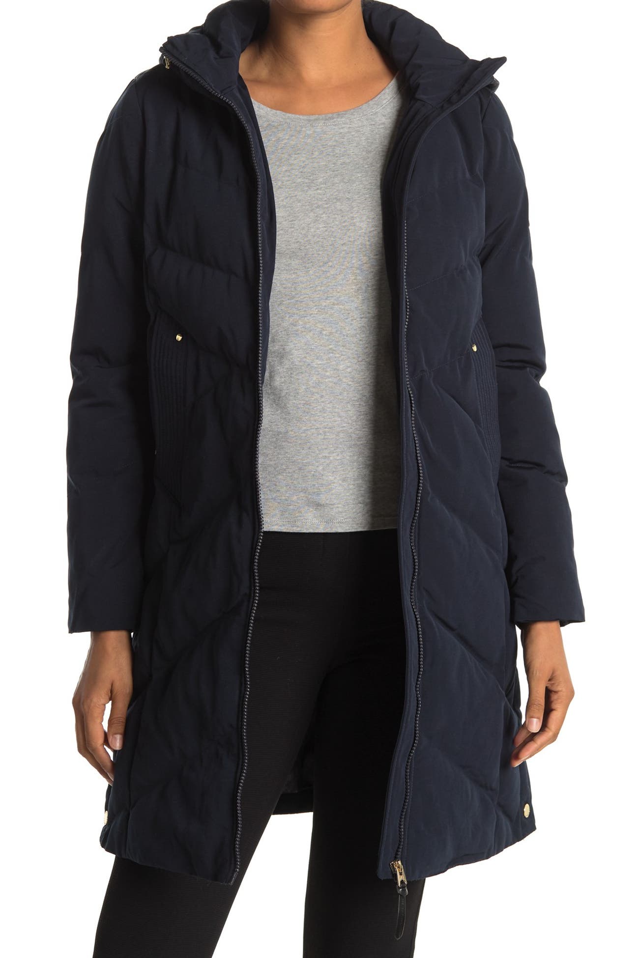 French Connection Hooded Long Puffer Jacket Nordstrom Rack