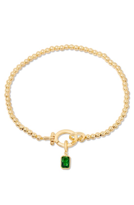 Shop Brook & York Mackenzie Birthstone Bracelet In Gold - May