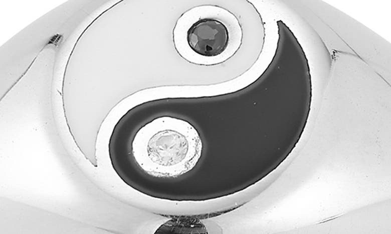 Sphera Milano Yin & Yang Signet Ring In Silver