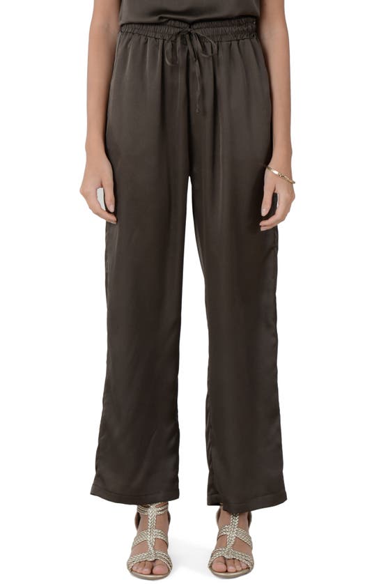 MOLLY BRACKEN DRAWSTRING WIDE LEG PANTS,LA390DP21