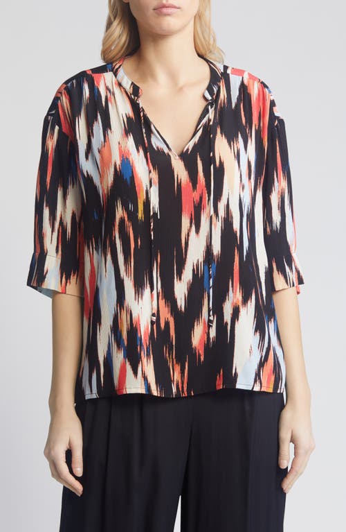 Boniti Relaxed Fit Top in Hibiscus