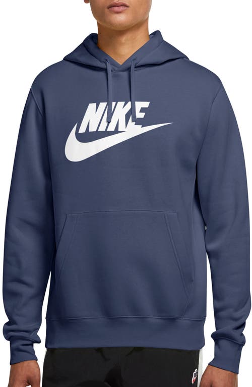 Nike Sportswear Club Fleece Logo Hoodie In Blue
