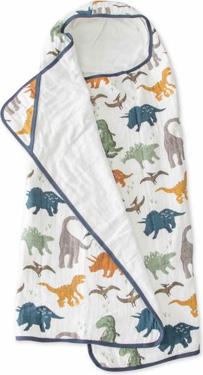 little unicorn Cotton Muslin & Terry Hooded Towel | Nordstrom