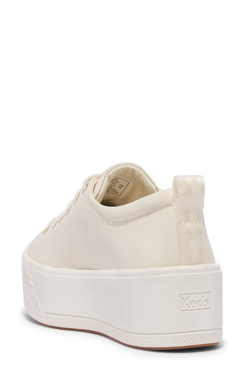 Keds ® Sklyer Platform Sneaker In Egret/champagne Leather