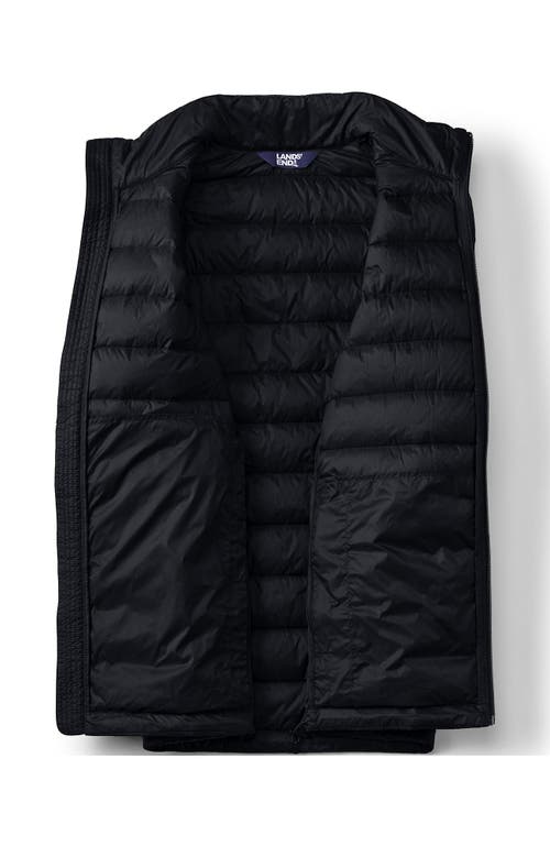 Shop Lands' End Wanderweight Ultralight Packable Down Jacket In Black