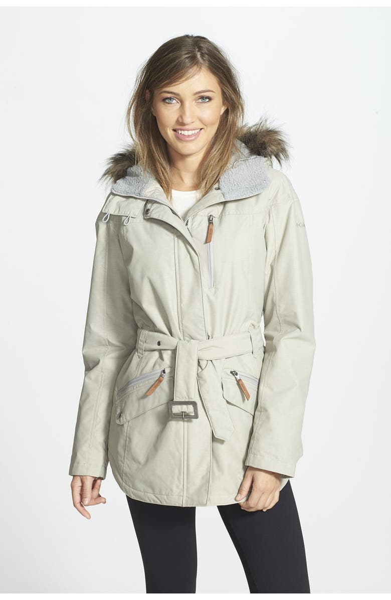 Columbia 'Carson Pass II' Hooded Waterproof Jacket with Removable Faux ...