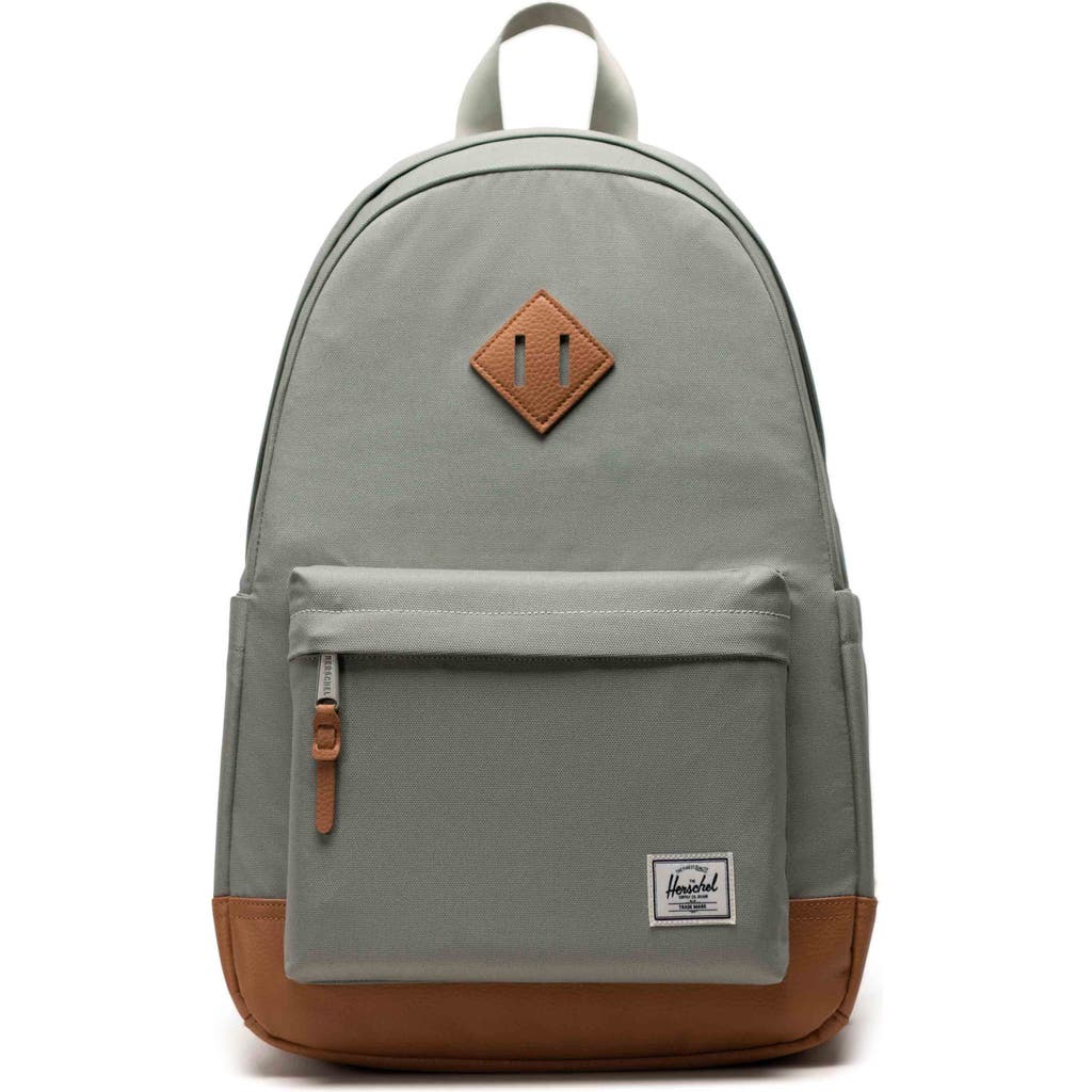 Herschel Supply Co . Heritage Recycled Polyester Backpack In Seagrass/natural/white Stitc