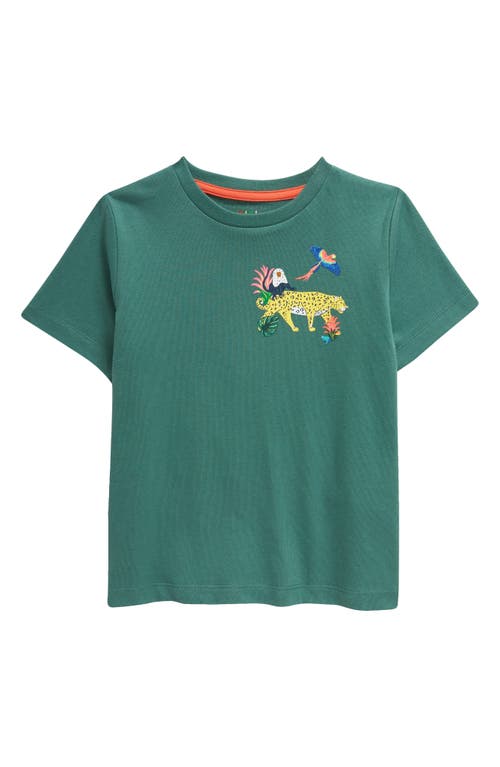 Mini Boden Kids' Cotton Graphic T-Shirt Spruce Green Amazon at Nordstrom,