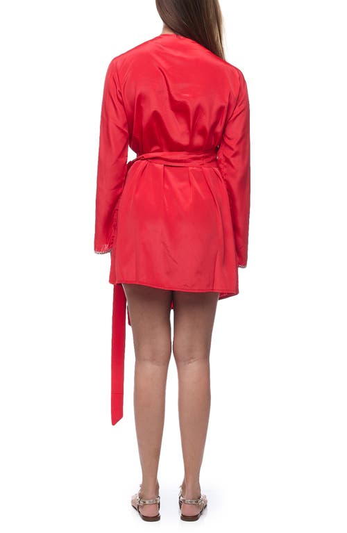 Ranee's Ranees Embellished Robe In Red