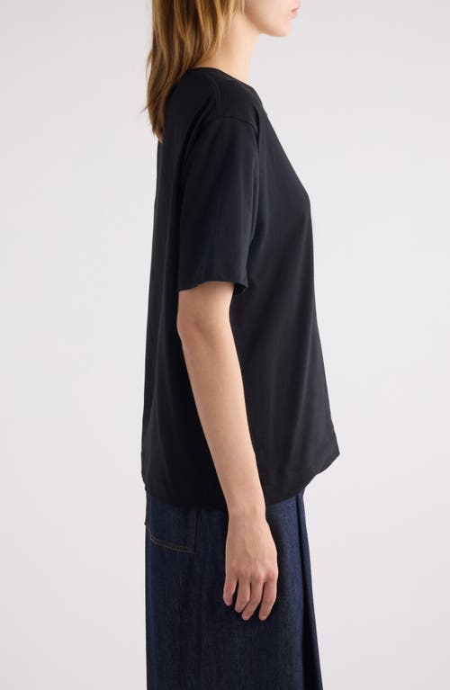 Shop Dries Van Noten Heydu Cotton T-shirt In Black