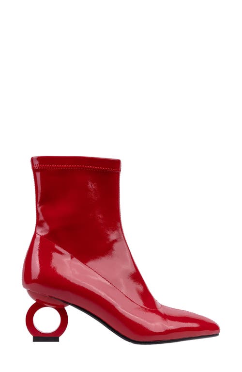 Ninety Union Greece Pointed Toe Bootie In Red