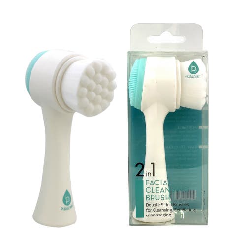 Shop Pursonic Dual Sided Facial Cleansing Brush In Aqua