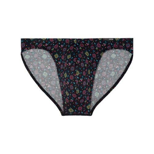 Shop Hom Menorca Comfort Micro Brief In Black Print