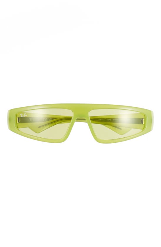 Shop Ray Ban Ray-ban Izaz 59mm Wraparound Sunglasses In Green