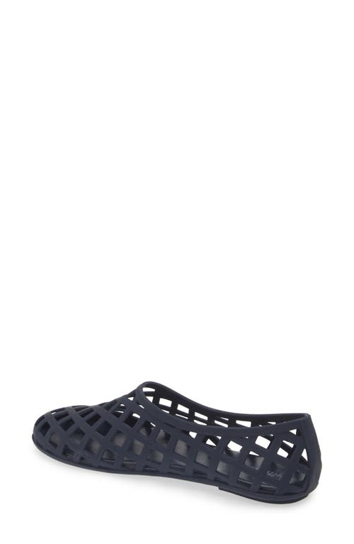 Jeffrey Campbell Jellz Slip-on In Navy Matte