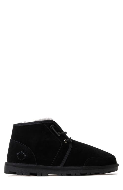 Dearfoams Shepparton Genuine Shearling Boot In Black