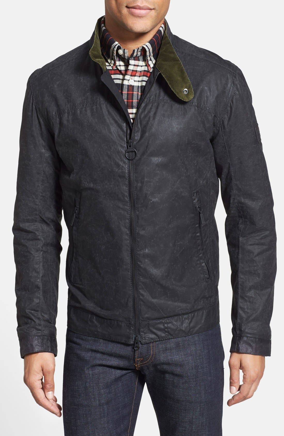 Barbour 'A225' Slim Fit Waterproof Waxed Cotton Jacket Nordstrom
