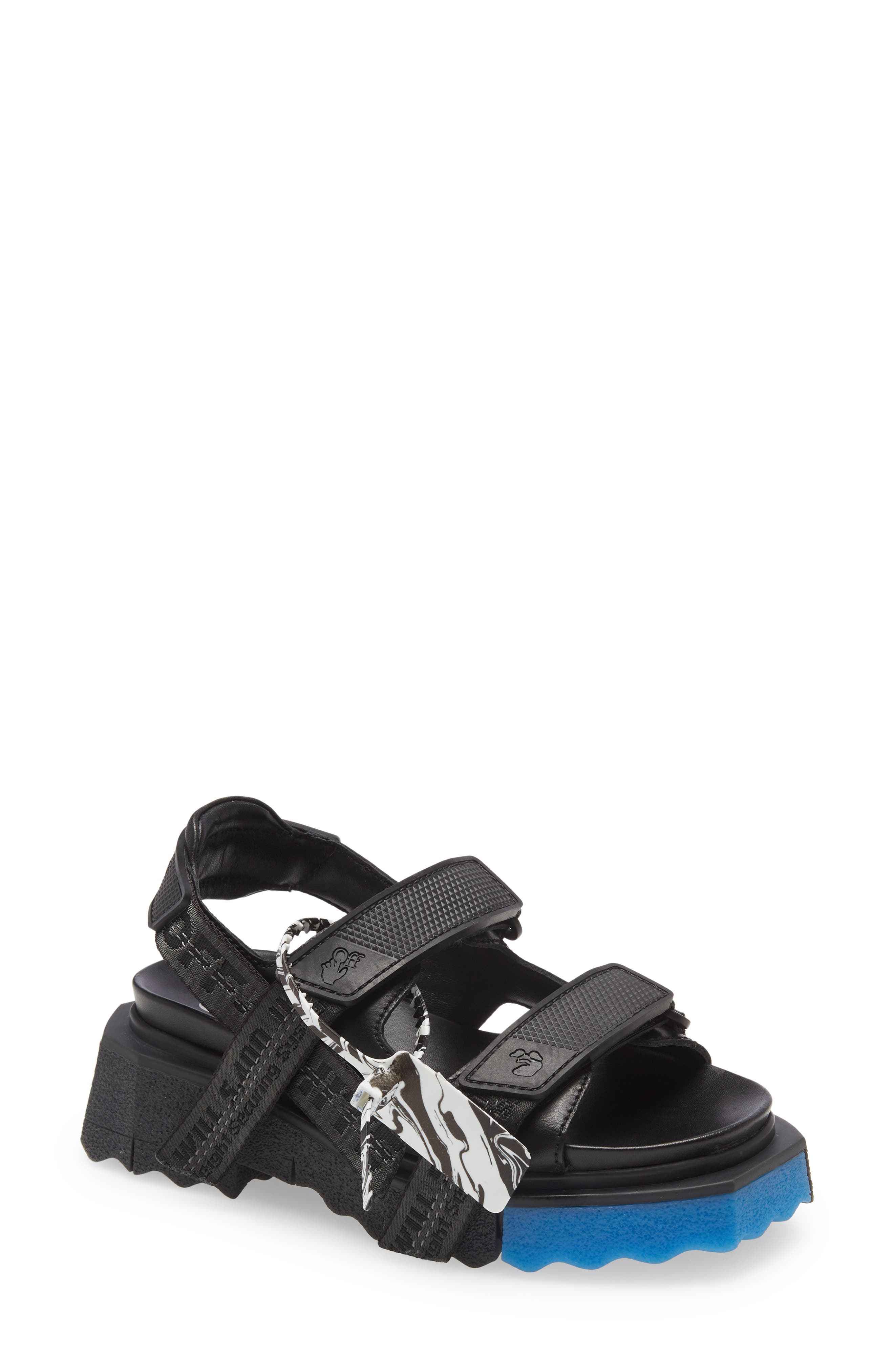 trek strappy sandals off white