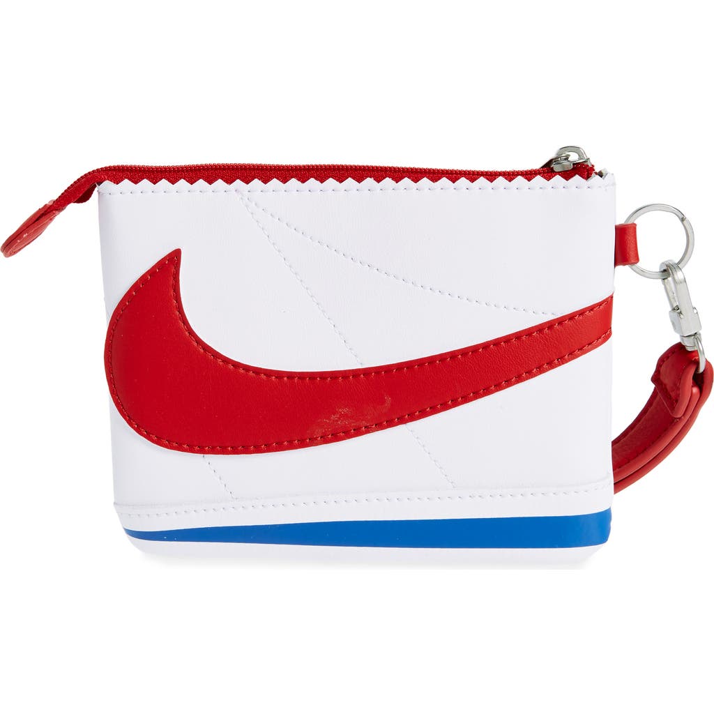 Nike Icon Cortez Wristlet In White/varsity Royal