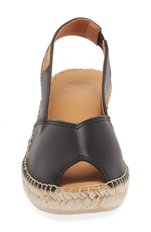 Toni Pons Bernia Espadrille Wedge In Negre/black