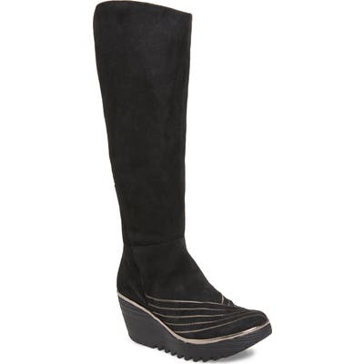 Fly London Yuli Tall Boot - Black