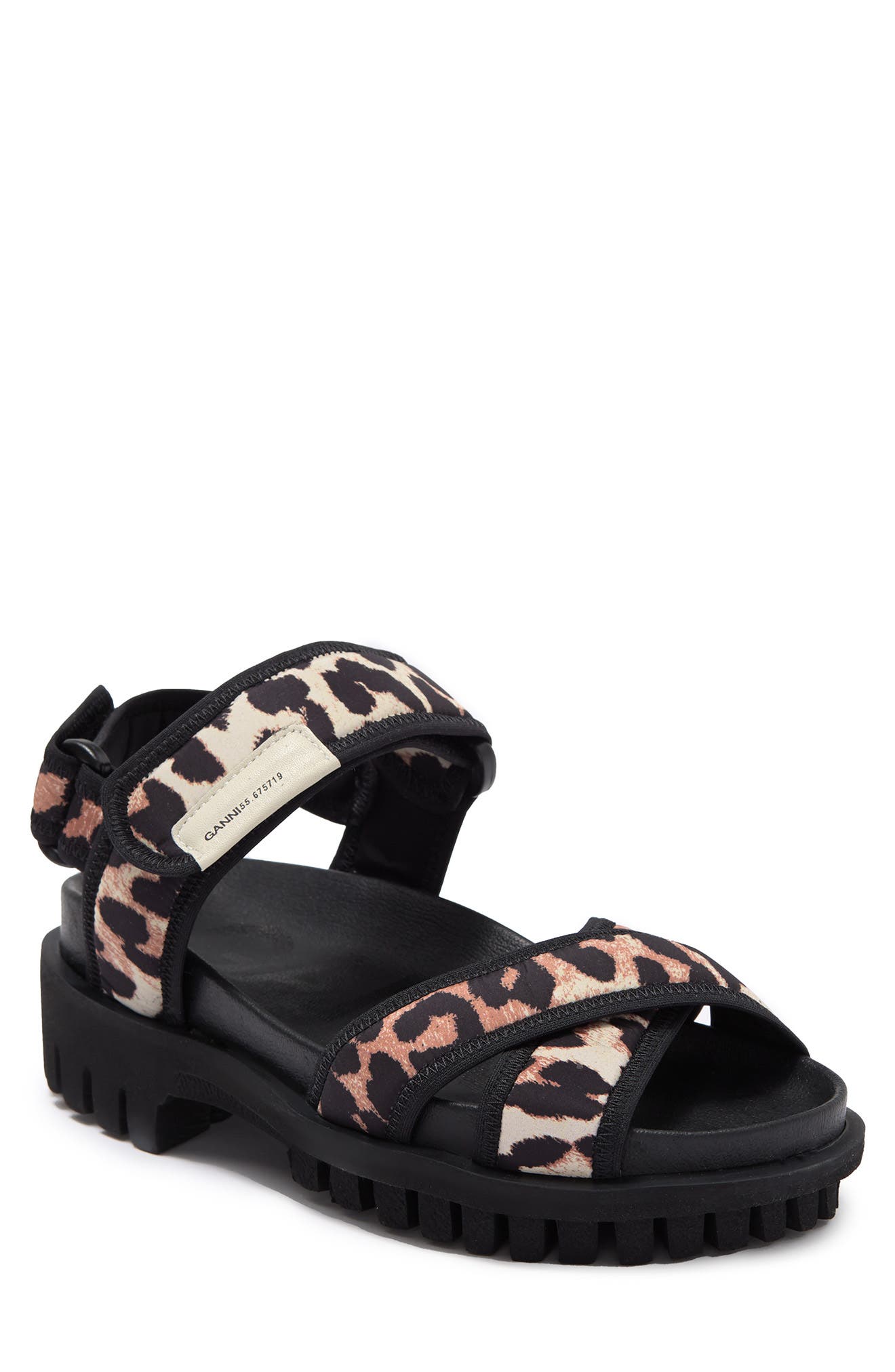 ganni flat sandals