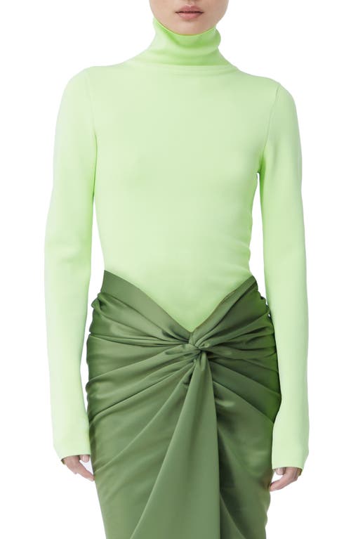 Puent Turtleneck Sweater in Shadow Lime