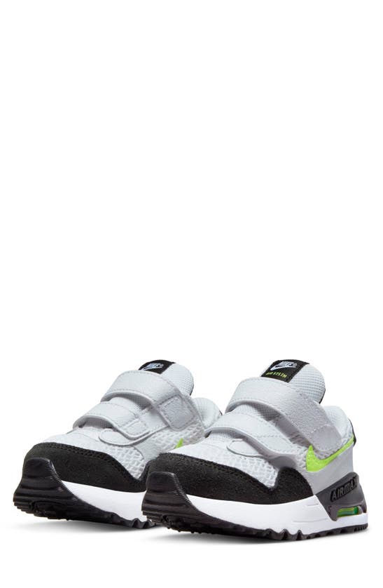 Nike Kids' Air Max Systm Sneaker In White/ Black/ Platinum