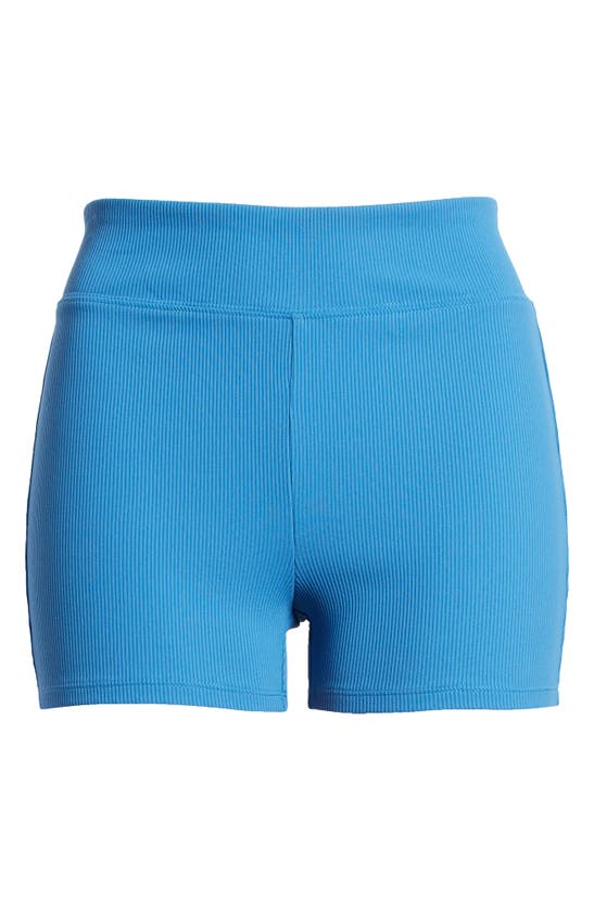 Shop Bp. Compact Rib Shorts In Blue Water