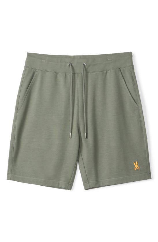 Shop Psycho Bunny Floyd French Terry Sweat Shorts In Agave Green