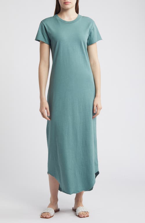 Frank & Eileen Perfect T-Shirt Cotton Midi Dress in Moss 