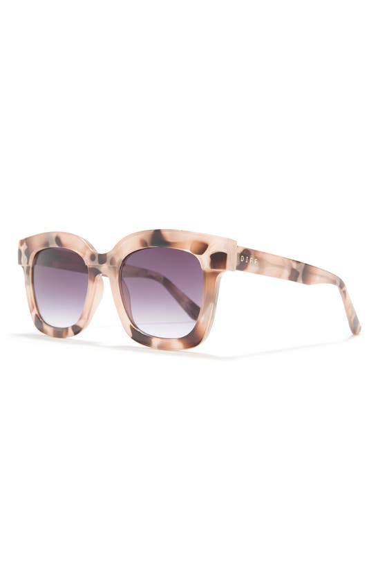 Diff 56mm Makay Square Sunglasses In Cream Tortoise