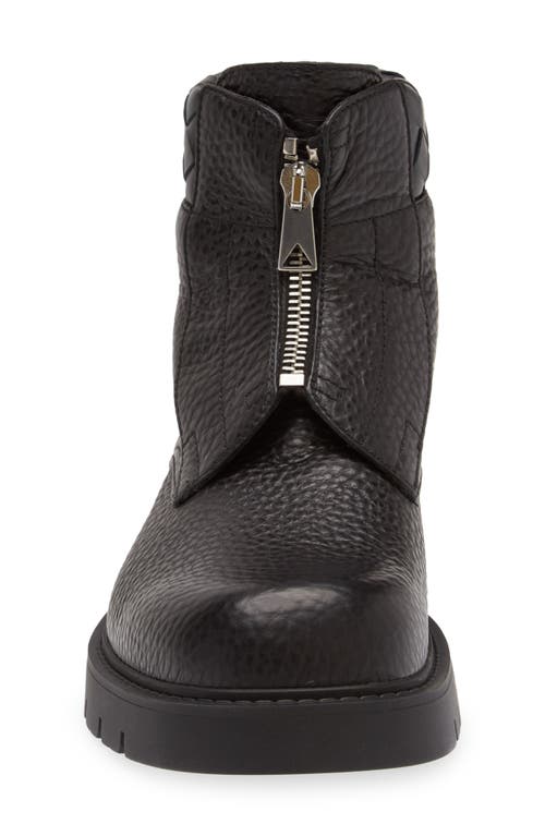 Shop Bottega Veneta Haddock Lug Sole Boot In 1001 Black/black