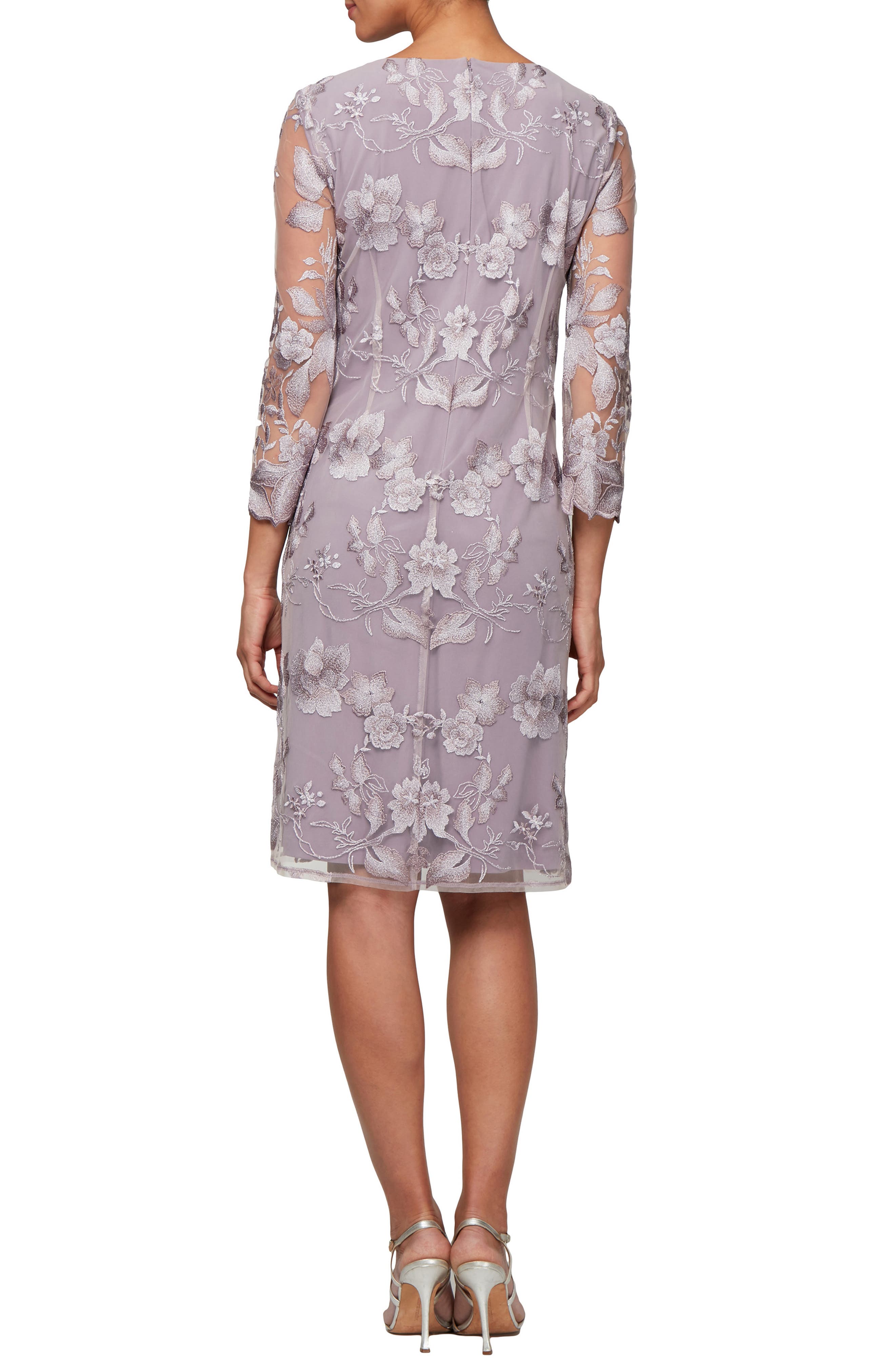 Alex Evenings Embroidered Mock Jacket 