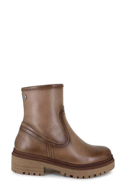 National Comfort Rafaela Platform Bootie In Taupe Leather