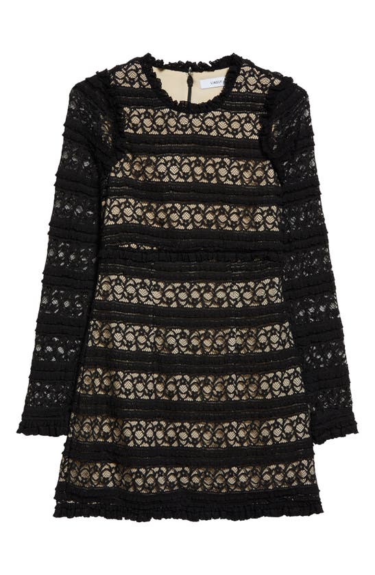 Likely Albie Long Sleeve Lace Dress In Black