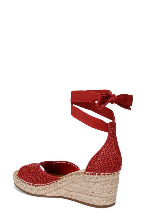 SARTO BY FRANCO SARTO SARTO BY FRANCO SARTO CASEY ANKLE WRAP ESPADRILLE PLATFORM WEDGE SANDAL