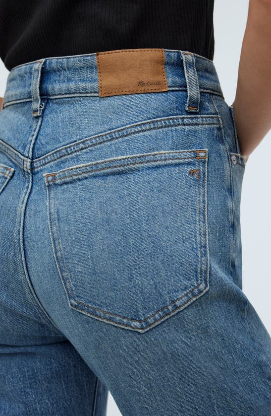 Shop Madewell The '90s Crease Edition Straight Jeans In Rondell Wash