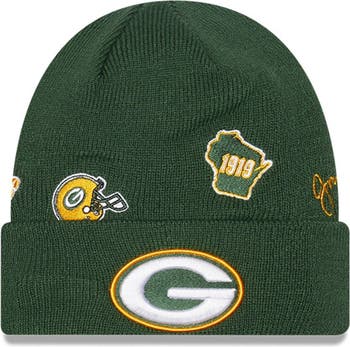 Green Bay Packers New Era 2021 NFL Sideline Sport Official Pom Cuffed Knit  Hat - Green/Gold