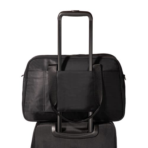 Shop Baggallini Getaway Split Case Duffel Weekender Bag In Black Twill