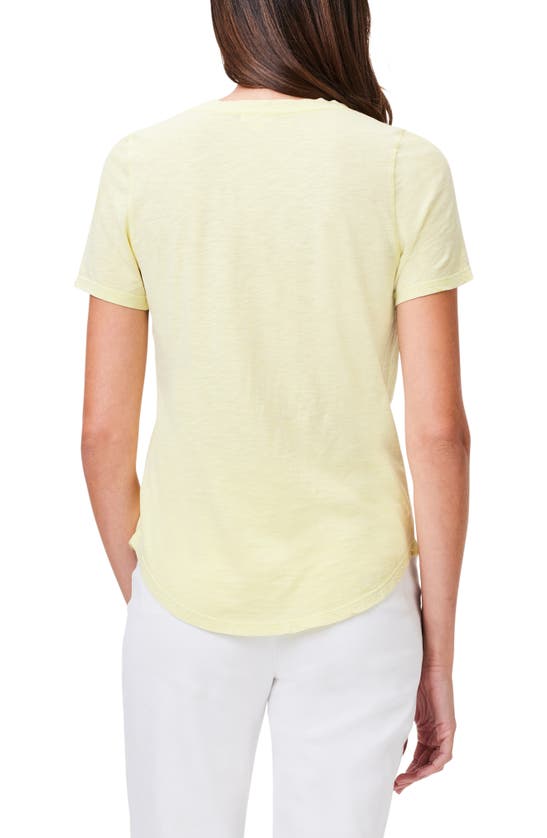 Shop Nzt By Nic+zoe Cotton & Modal V-neck T-shirt In Citrus