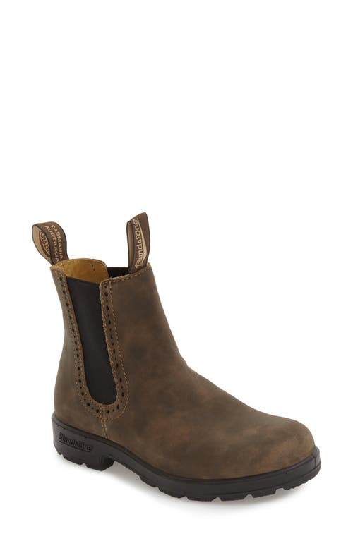 Blundstone Footwear Original Series Water Resistant Chelsea Boot in Rustic Brown Leather