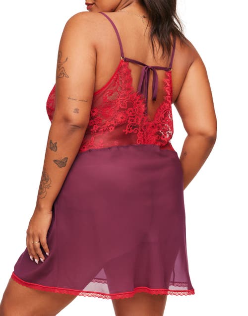 Shop Adore Me Raquel Slip Lingerie In Dark Red