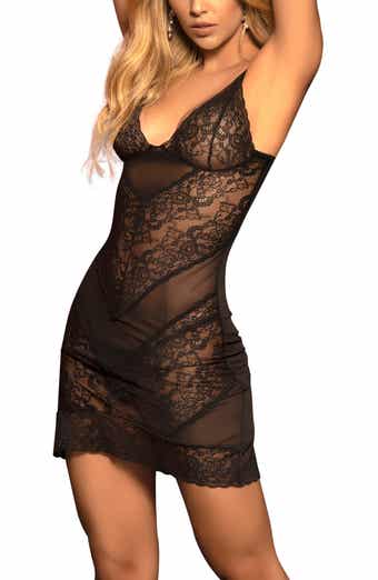 Mapale Underwire Lace Babydoll & G-String Set