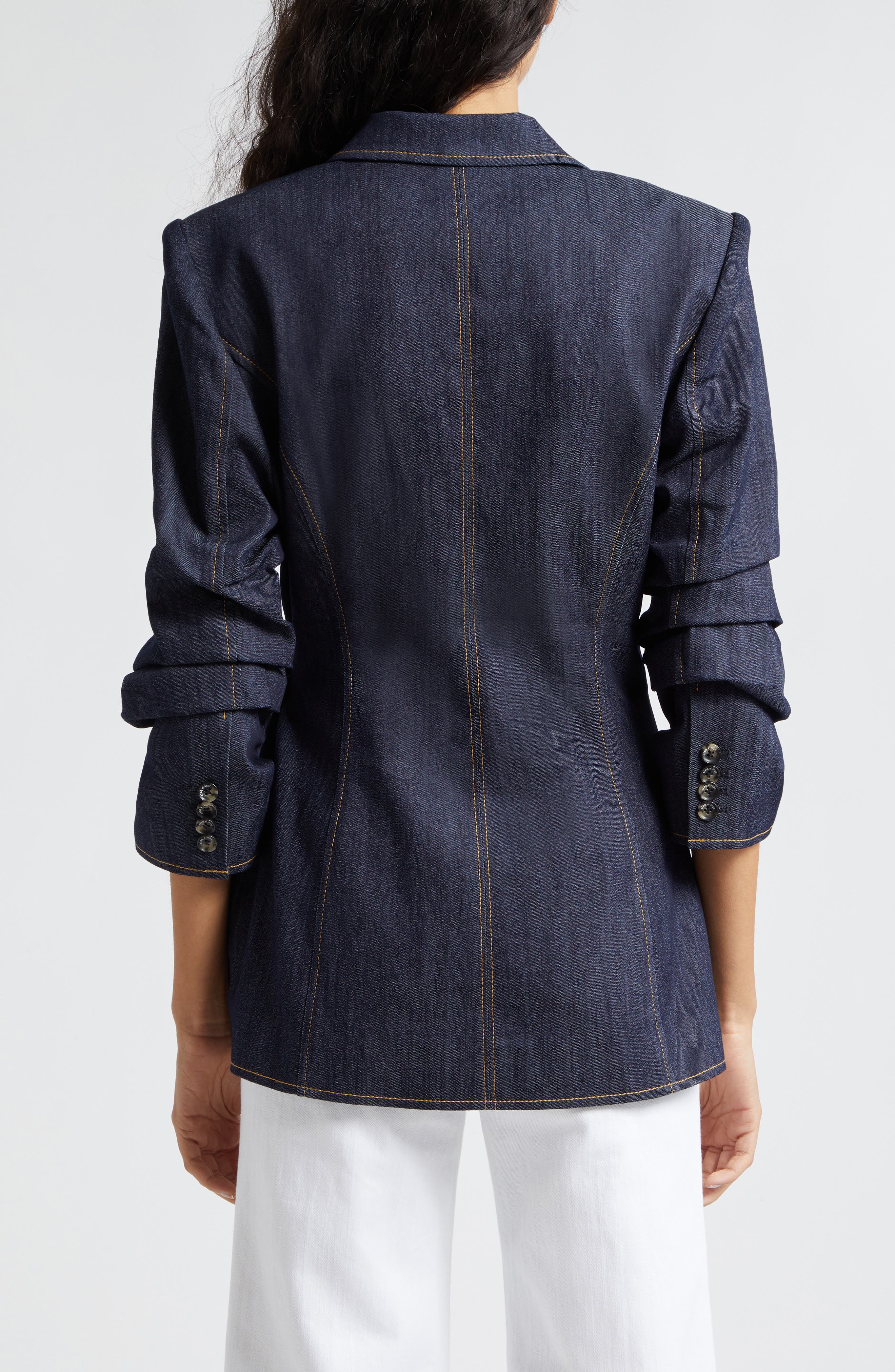 Cinq à Sept Irie Wrap Front Denim Jacket | Nordstrom