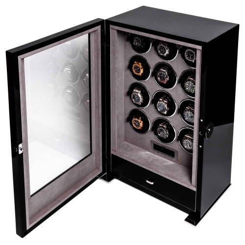 Shop Rapport London Paramount Twelve Watch Winder In Ebony